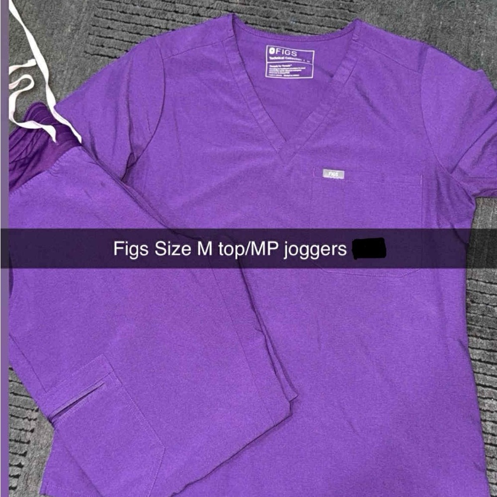 Figs Purple Scrub Set